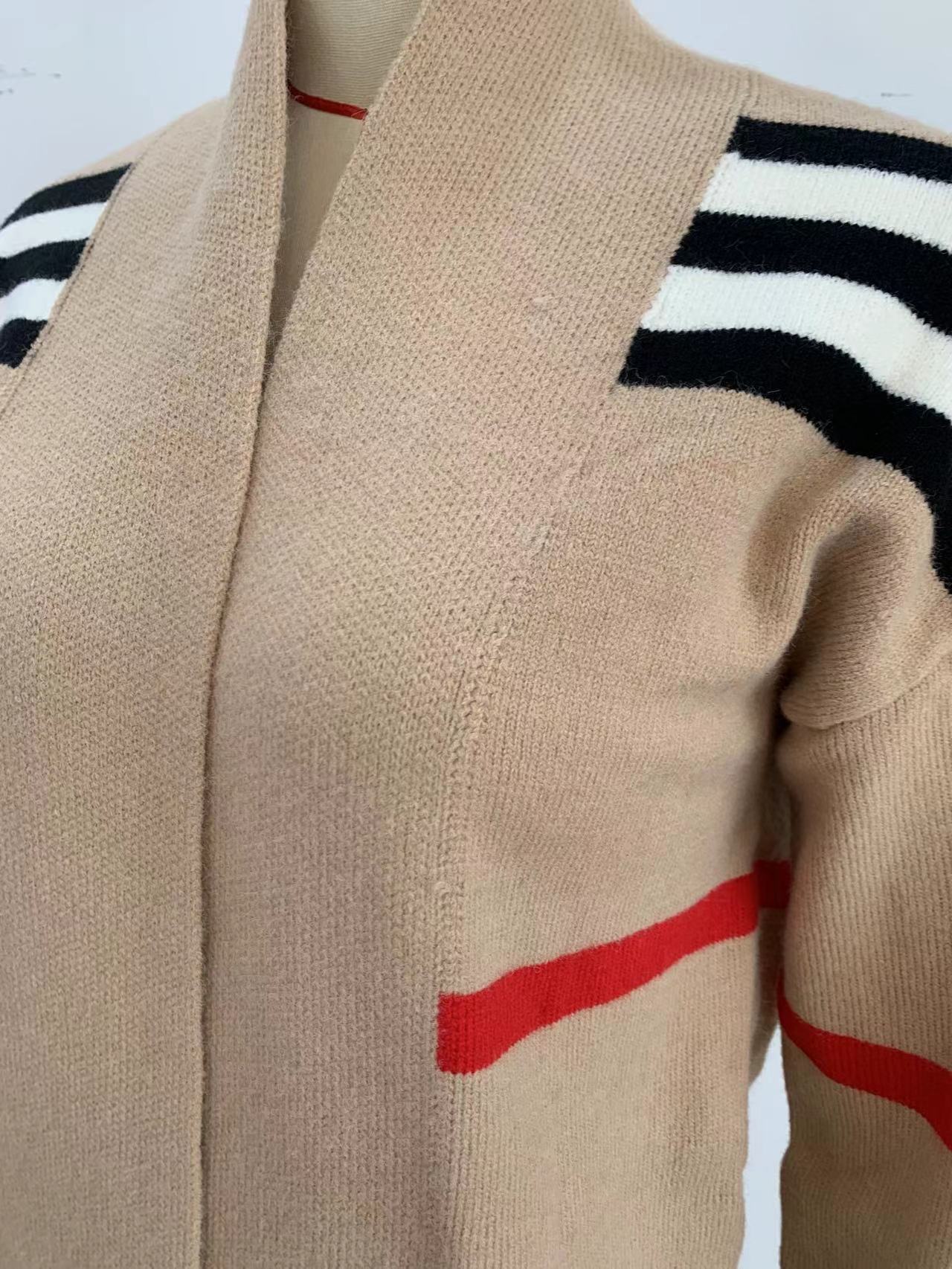 Cardigan Long imprimé pour femmes, vêtements d'automne et d'hiver, tricot, vêtements d'extérieur amples, pull doux, manteau, Streetwear, à la mode, nouvelle collection 2025