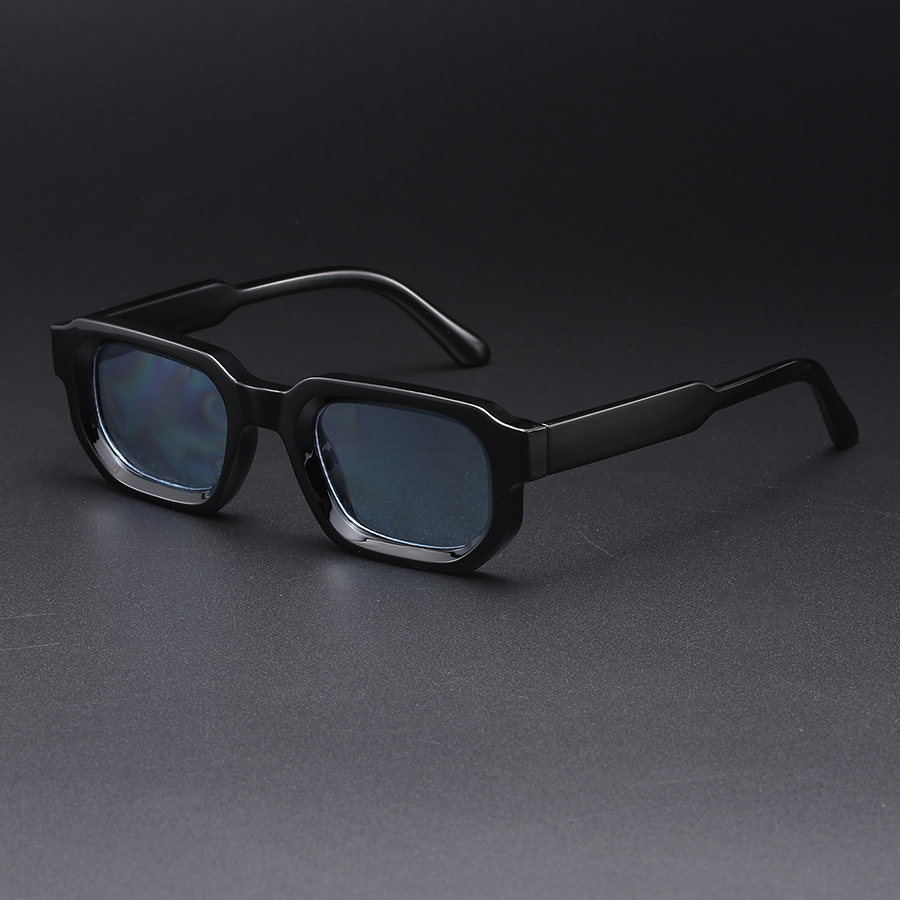 Ensemble de 4 lunettes de mode pour hommes, lunettes carrées rétro unisexes, accessoire de mode tendance et personnalisé