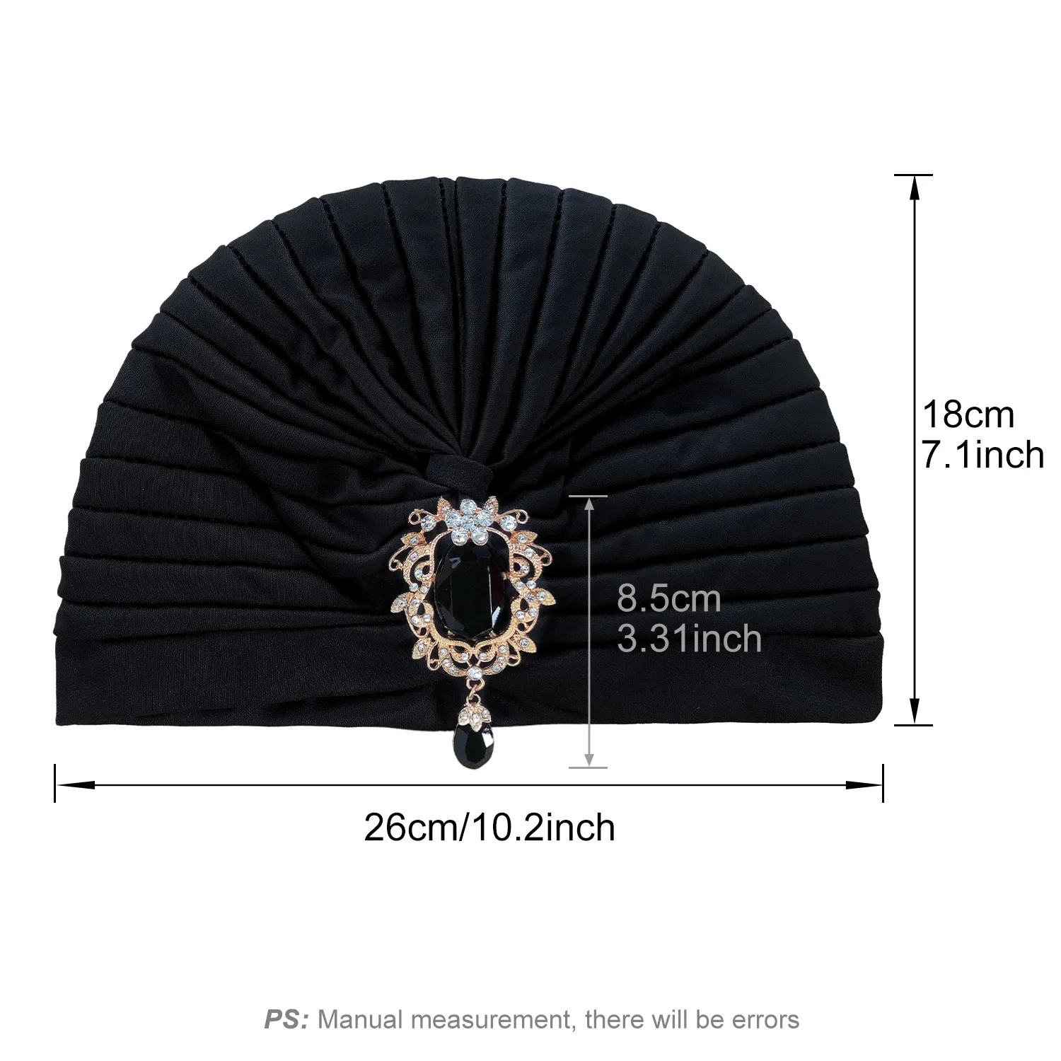 Mode musulmane femmes alliage élastique perceuse torsion noeud chapeau chimio casquette Cancer chapeau islamique Femme foulard indien chapeau bandeau Turban