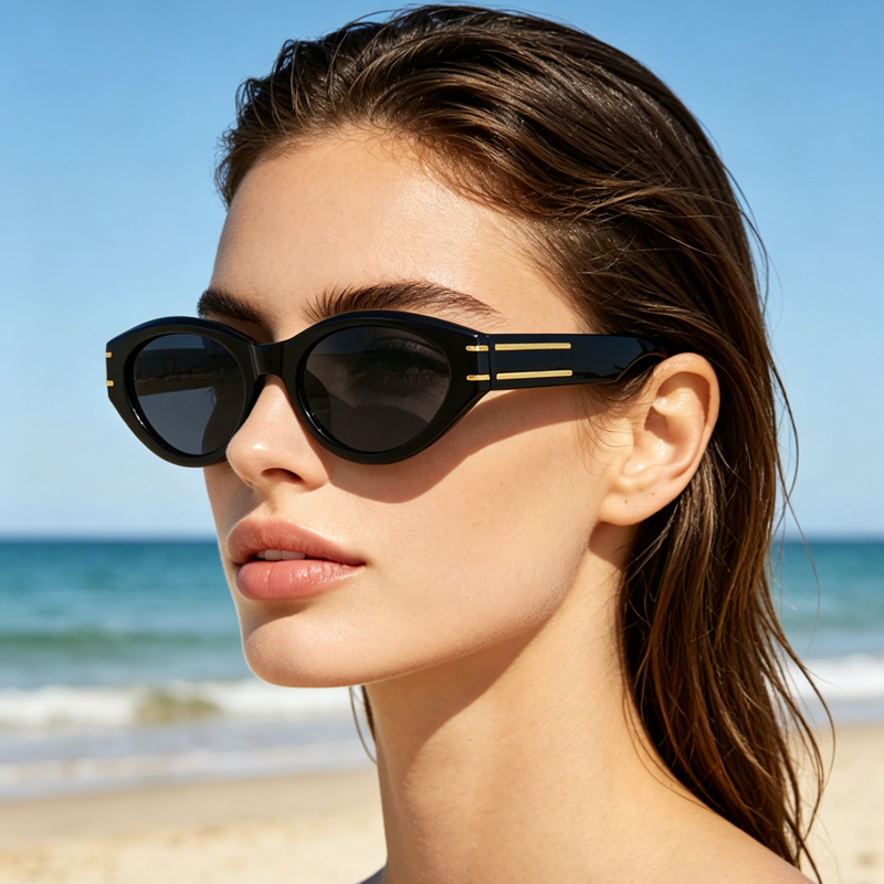 Lunettes de soleil tendance vintage de luxe pour femmes et hommes, style œil de chat, rétro, protection UV400, lunettes de soleil, protection solaire.