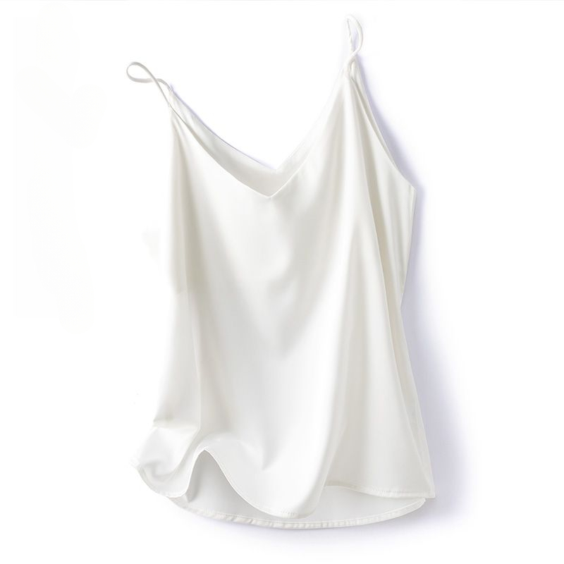 Été 2026 Camisole femme solide coréen culture hauts mince noir blanc gilet Sexy femmes sans manches col en v gris t-shirt débardeurs Y2k
