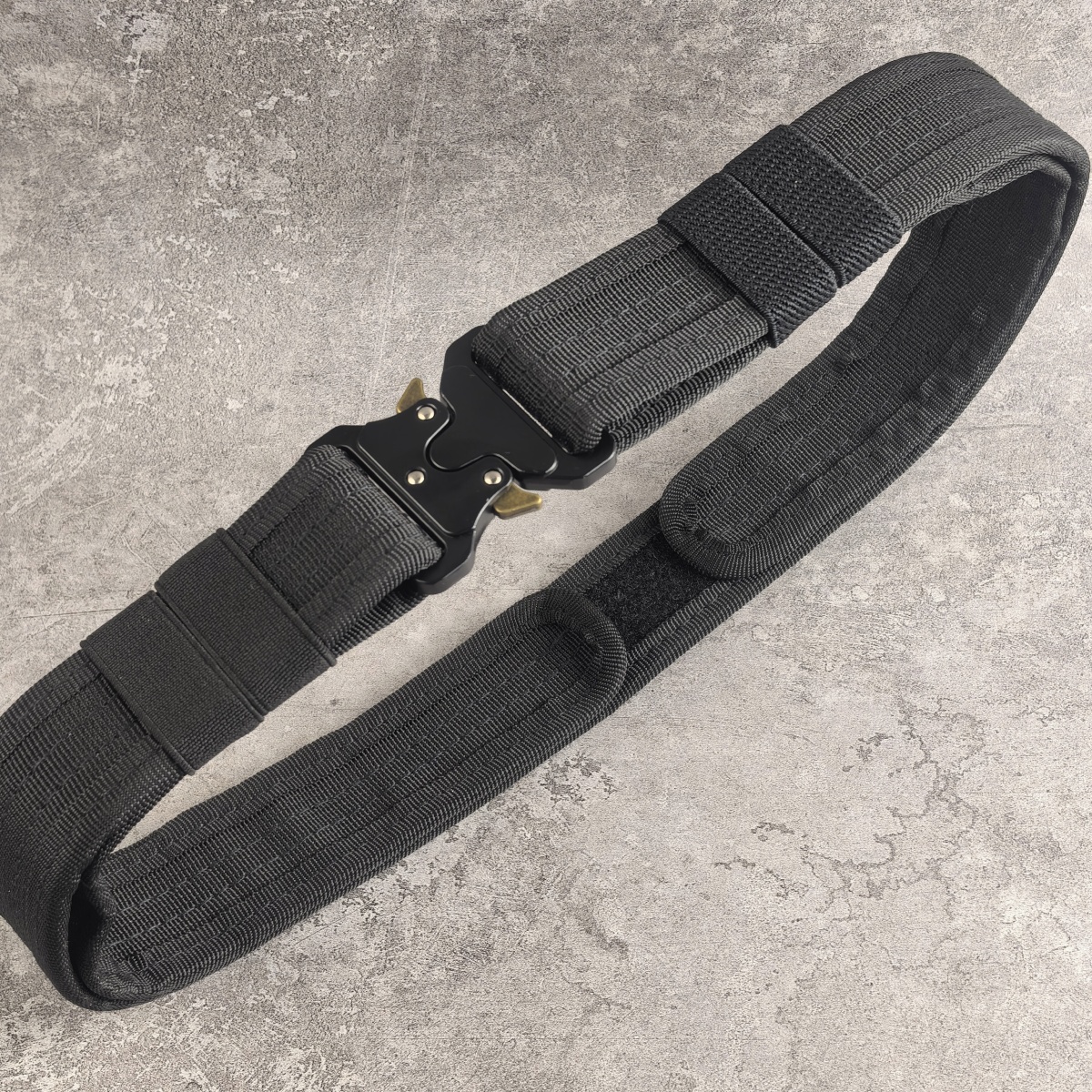 Ceinture tactique 1,5 pouce avec boucle, ceinture homme pour activités de plein air, ceinture de combat CS