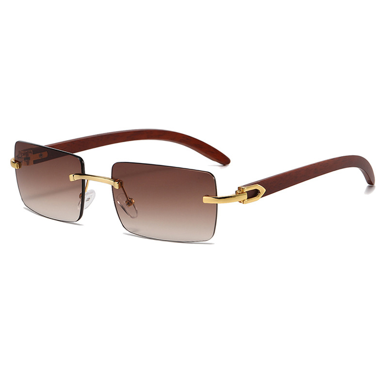 2025 nouvelles lunettes de soleil de mode sans cadre pour les vacances unisexes lunettes de soleil de conduite décontractées lunettes de soleil d'équitation de vacances en plein air classiques