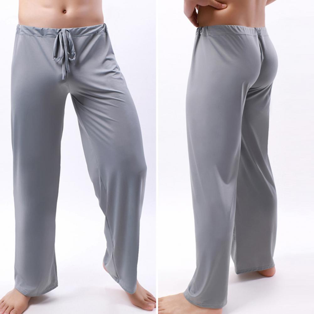 Pantalon de Yoga pour hommes, couleur unie, ceinture élastique, taille basse, Fitness, entraînement, jogging, ample, plage, pantalon de Sport décontracté