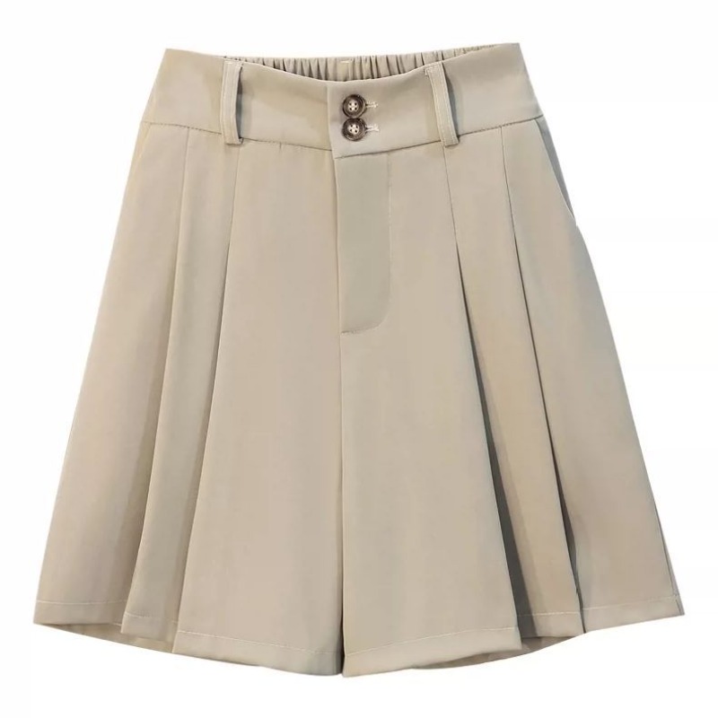 Femmes grande taille 2025 été taille haute a-ligne bouton Mini jupe coupe ample minceur