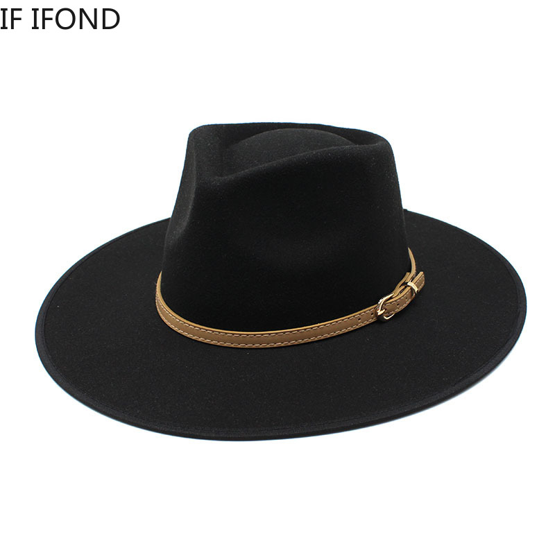 Chapeaux Fedoras en laine pour femmes, kaki, Camel, à large bord, Vintage, robe formelle d'église, chapeaux Jazz à la mode