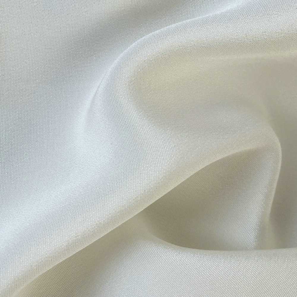 Tissu 100% naturel 40 MM en soie CDC Crêpe de Chine blanc cassé, matériaux de luxe pour vêtements et robes, tissu crêpe lourd en soie véritable douce
