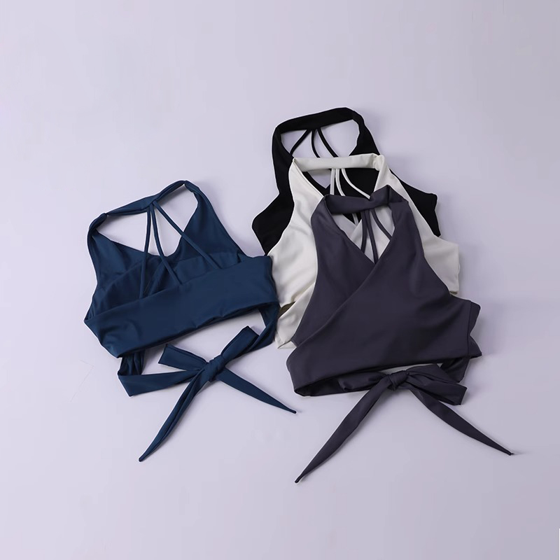Soutien-gorge de sport d'été pour femme, résistant aux chocs, pour la course, l'entraînement, le yoga, débardeur de fitness