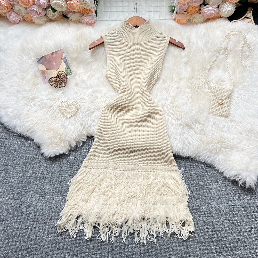 YuooMuoo femmes robe 2026 nouvelle mode d'été Sexy ajouré couture sans manches moulante robe de soirée coréenne dame plage robes