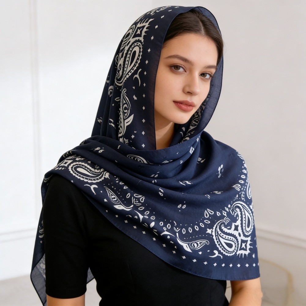 Écharpe carrée simple et fine, style coréen, respirante, petite écharpe de 90 cm, bandeau pour cheveux, mouchoir carré, plage