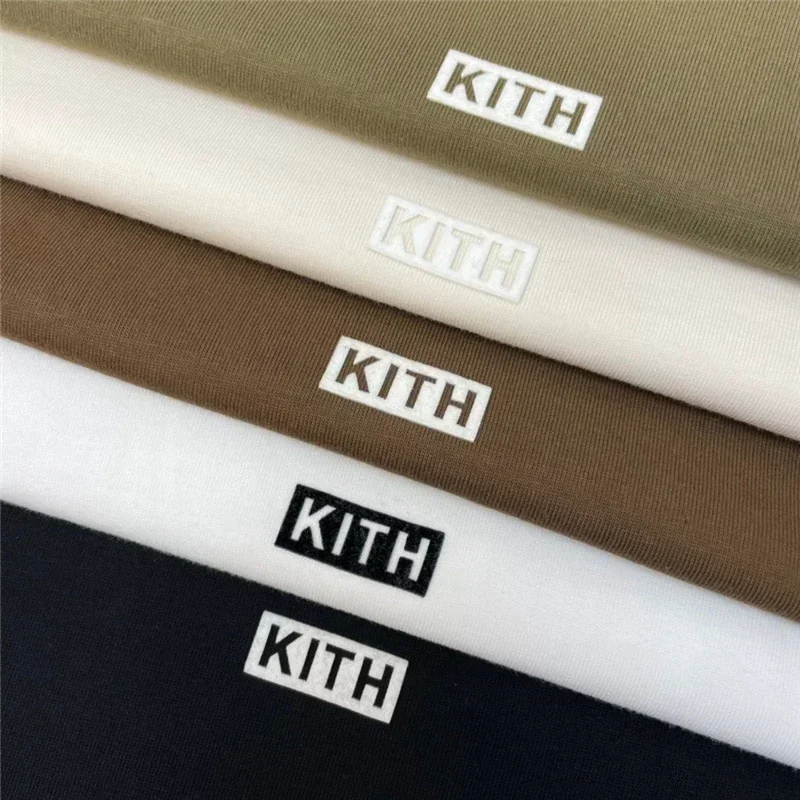 Loisirs de plein air KITH FW mode t-shirt hommes Top qualité KITH surdimensionné femmes t-shirt Vintage à manches courtes hommes vêtements