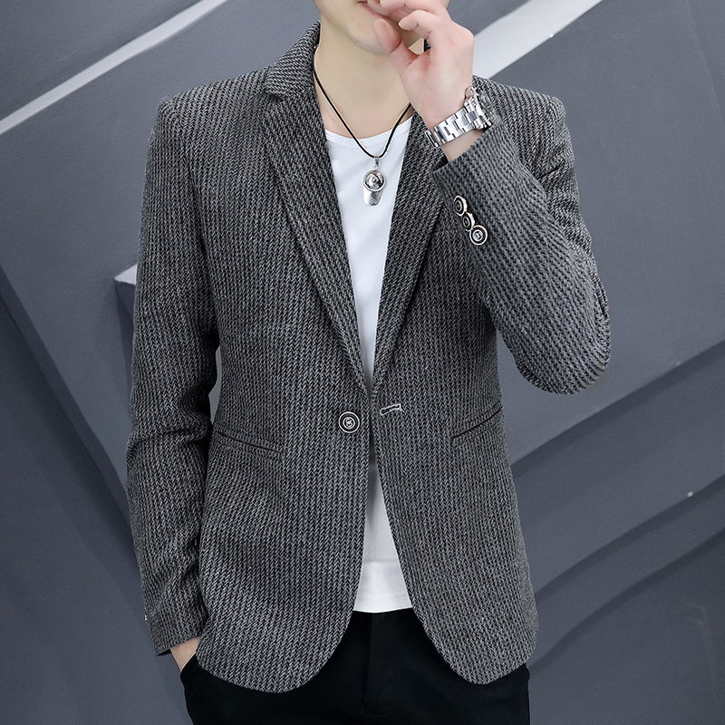 Manteau de costume homme 2026 – Nouvelle version coréenne pour jeune homme, coupe ajustée, élégant et décontracté, tendance printemps-automne, tout-en-un