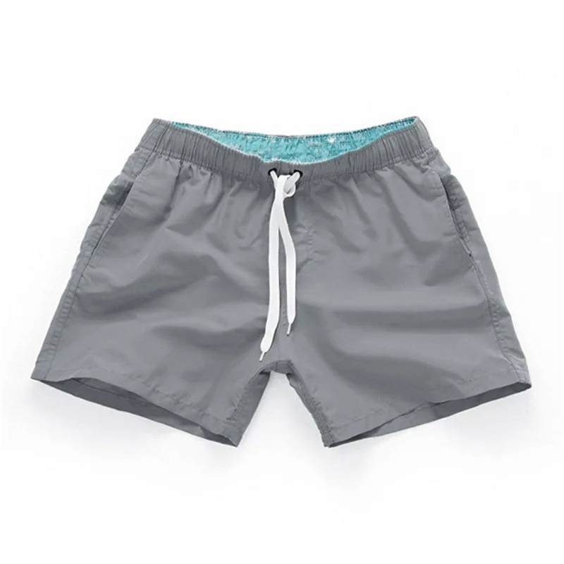 Short de bain décontracté pour homme à séchage rapide, avec cordon de serrage à la taille, idéal pour la plage, le surf, la course et le sport, avec poches latérales