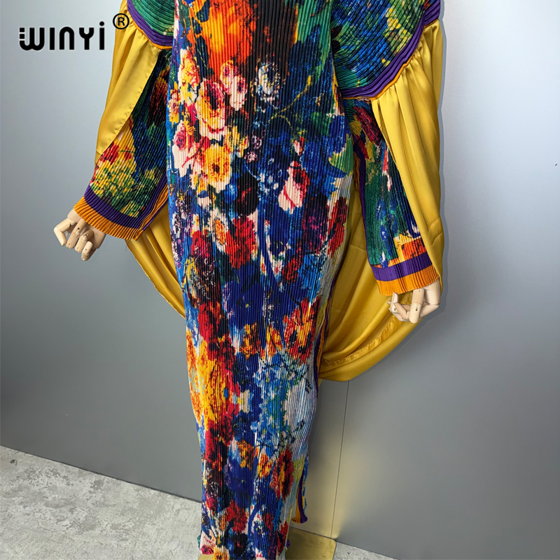 Robe longue bohème WINYI style africain, élastique, décontractée, pour la plage, Abaya musulmane, Dubaï, luxe, soirée, vacances