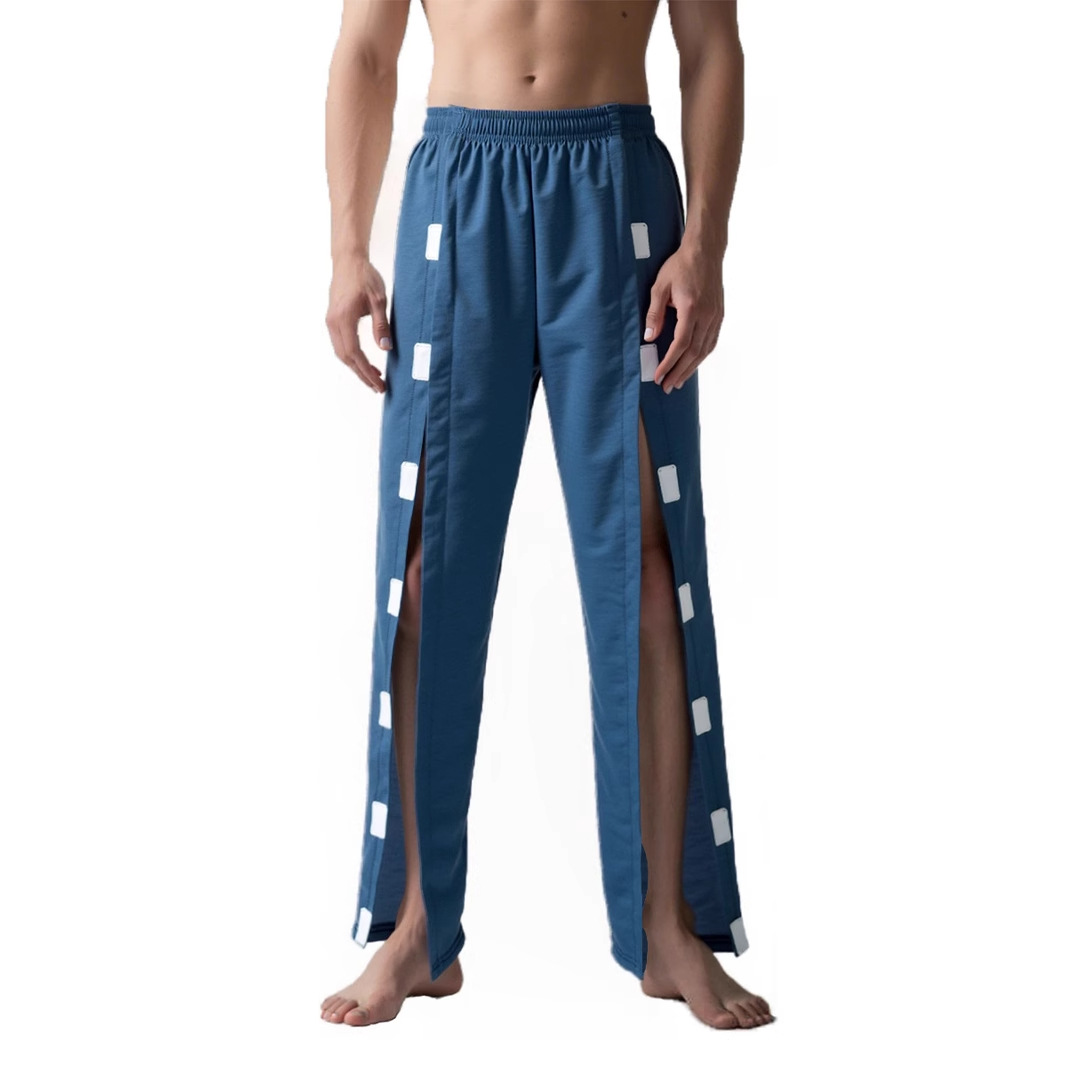 Vêtements pour patients faciles à porter et à enlever, pour Incontinence paralisie, pantalons pour personnes âgées postées au lit, Fracture pour hommes, pantalons complets amples