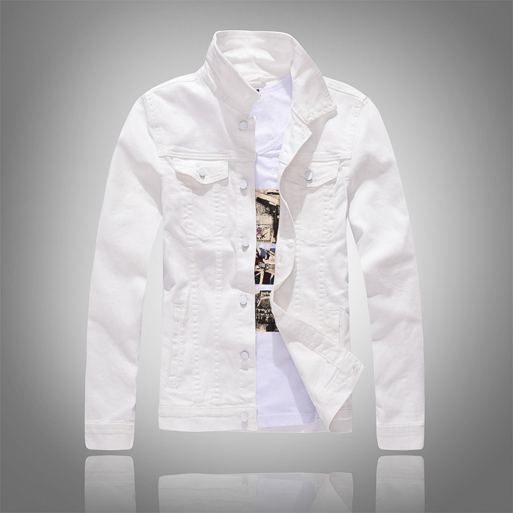 Hommes rose Denim vestes vêtements d'extérieur coupe ajustée Denim manteaux nouvelle mode mâle coton Jeans décontractés vestes Streetwear Jean manteaux taille 4XL