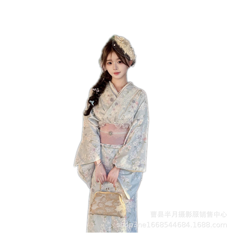 Kimono japonais pour femmes, vêtements de cérémonie, thème japonais, vêtements de photographie, robe Photo dieu fille et vent