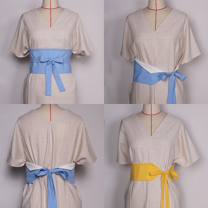Ceinture Kimono traditionnelle japonaise littéraire rétro chinois ancien Hanfu Robe ceinture taille décor femmes Haori Obi Yukata Robe Corset