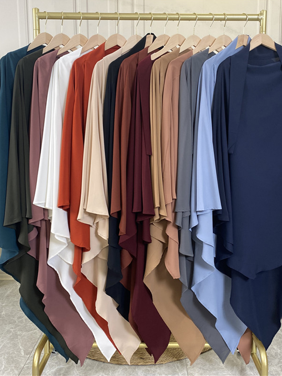 Eid Kebaya prière islamique Hijab Femme Musulman foulard Abaya Turban Jilbab Ramadan vêtement Long Khimar turc juif Niqab