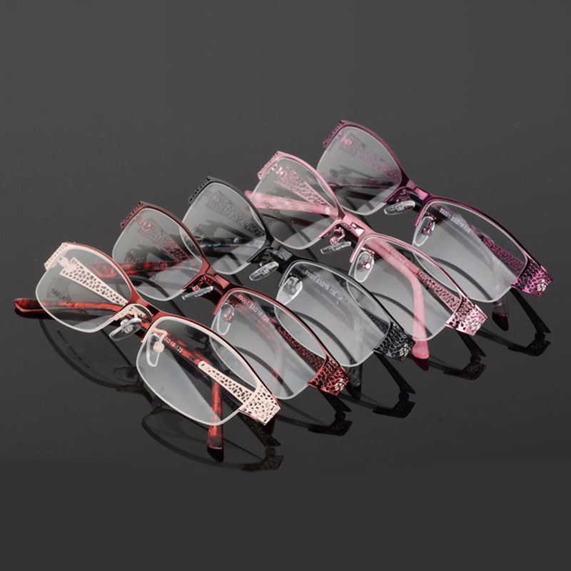 Reven Jate demi-monture lunettes cadre optique Prescription Semi-jante lunettes monture de lunettes pour lunettes pour femmes femme