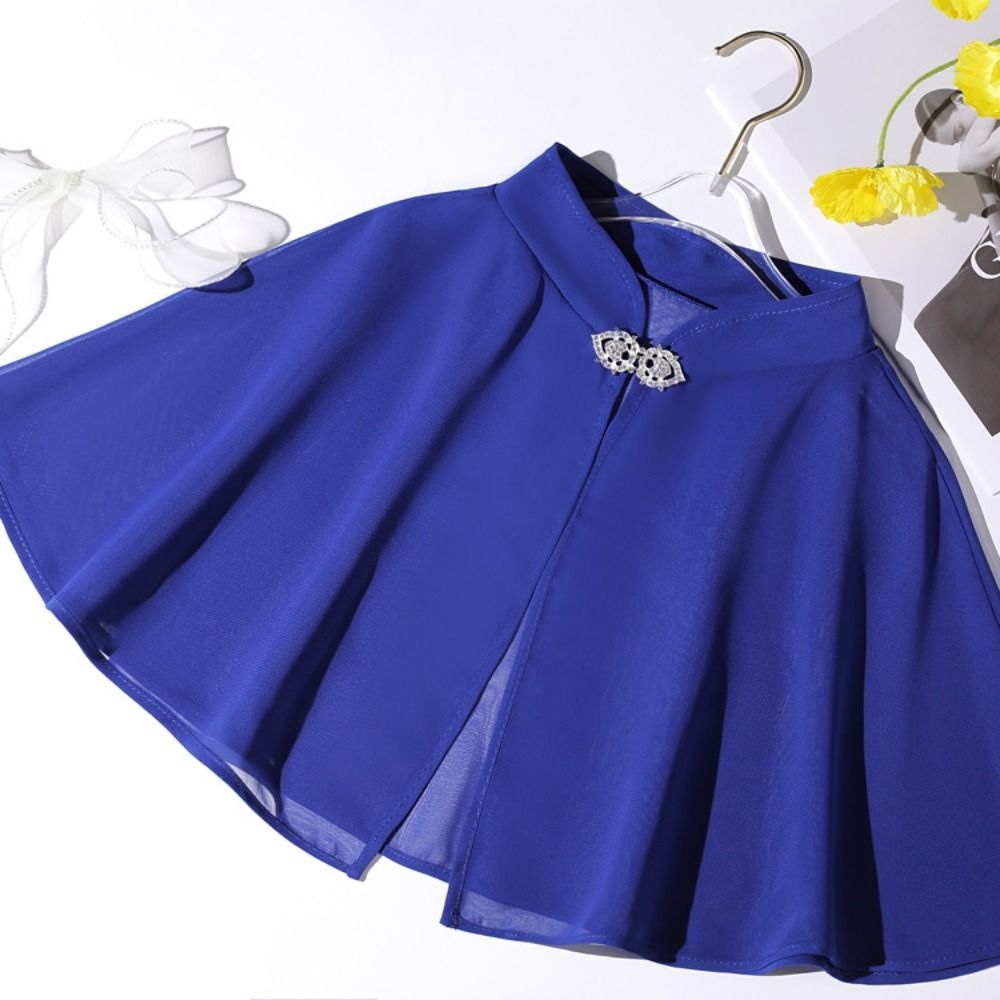 Châle en Mousseline de Soie pour Femme, Cape de Soirée, de Bal, de Couleur Unie, Douce, Élégante, Formelle, Cosplay, Accessoires de Mariage