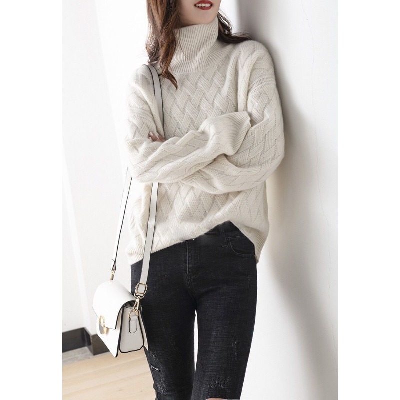 2024 nouvelles femmes pull ample hiver décontracté Chic cachemire surdimensionné épais pull pulls pull femme à manches longues S-3XL