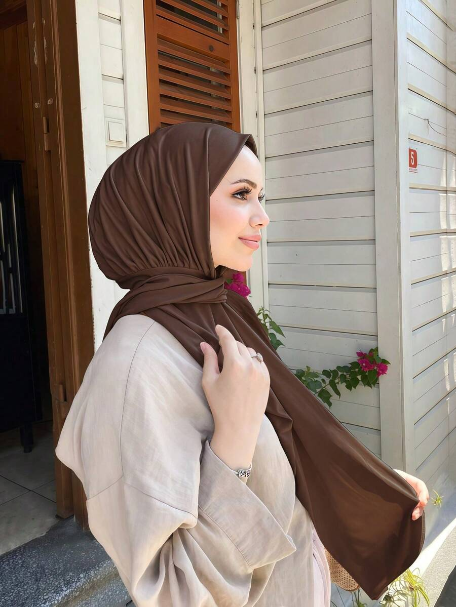 Hijab instantané pour femmes musulmanes, prêt à porter, couvre-tête complet, foulard, bonnet uni, châles pour le cou et la tête