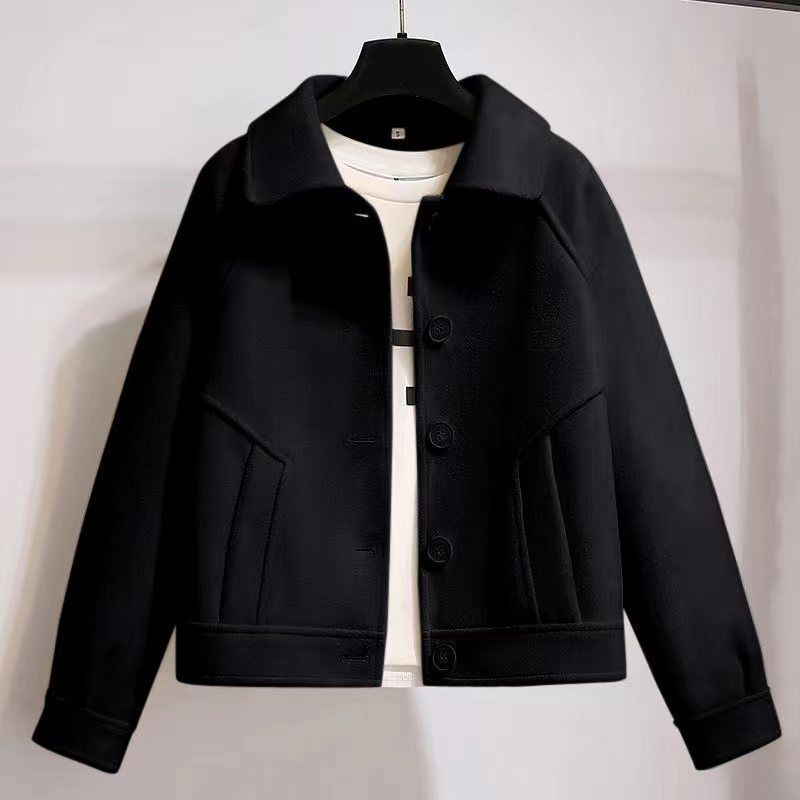 Manteau court en Tweed ample pour femme, veste rétro coréenne, nouvelle collection printemps et automne