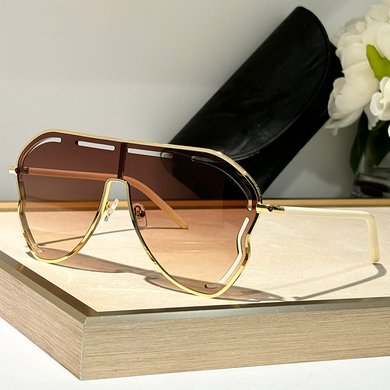 Lunettes de soleil à monture large en alliage pour hommes et femmes, de haute qualité, nouvelle mode, marque de créateur, rétro, UV400, lunettes de soleil d'extérieur