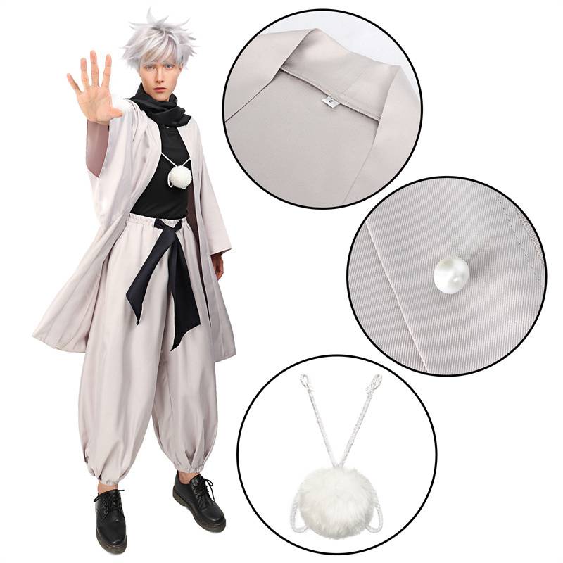 Veste kimono DAZCOS pour hommes avec écharpe, costume de cosplay d'anime, tenues pour adultes, kimono japonais, vêtements pour Comic-Con et carnaval