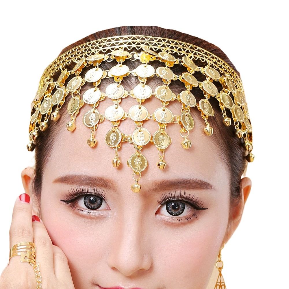 Serre-tête à pampilles pour danse du ventre, épingle à cheveux, bandeaux de mode pour performance de danse indienne, accessoire de tenue, chaîne de tête