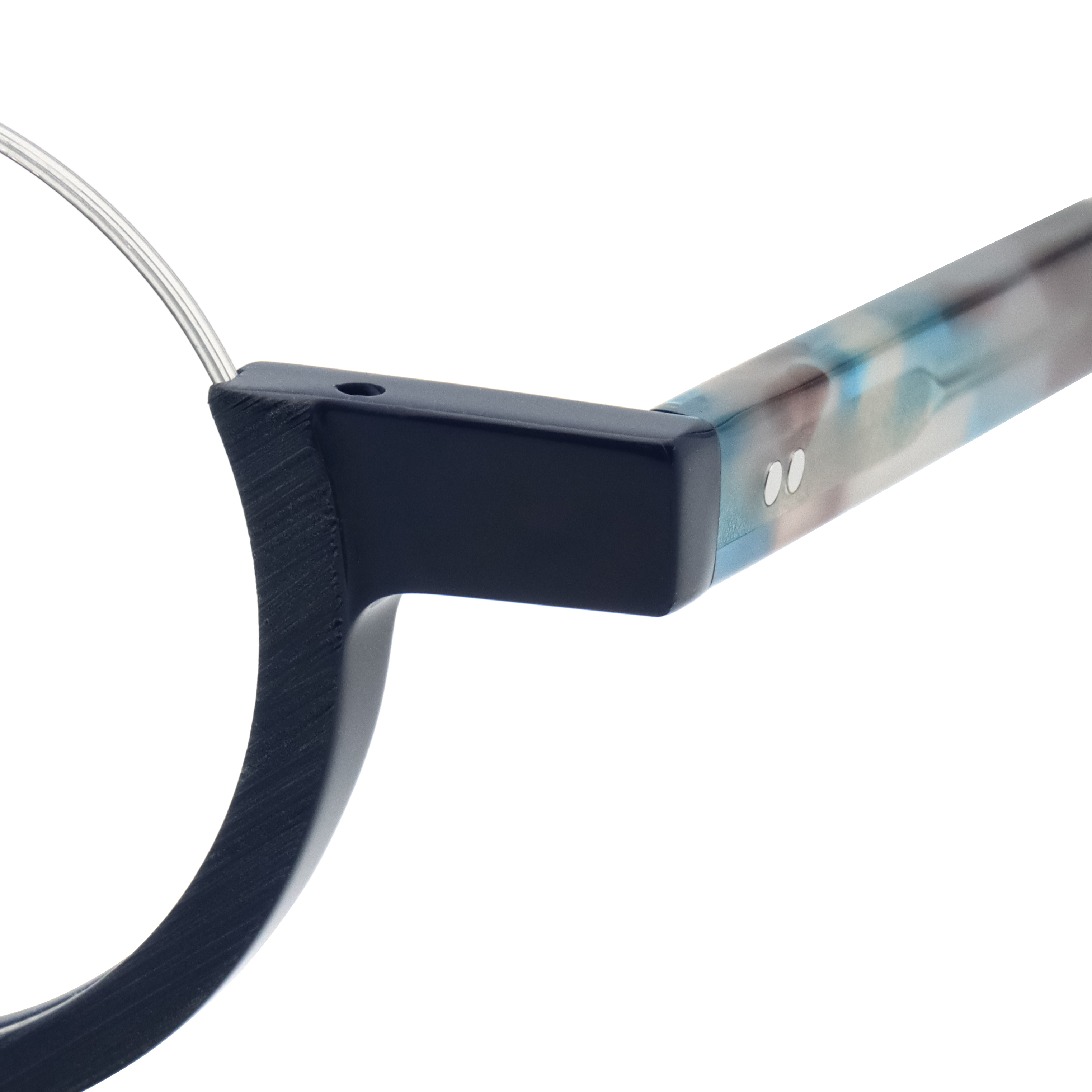 Lunettes demi-monture Design de mode pour hommes et femmes, Style Design rétro Punk, monture ronde en acétate de haute qualité, lunettes décoratives