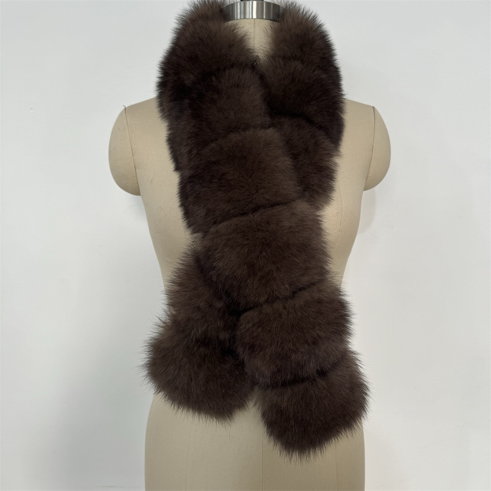 Femmes de luxe chaud réel fourrure de renard châle hiver dames en peluche écharpe enveloppes longue Cape écharpes