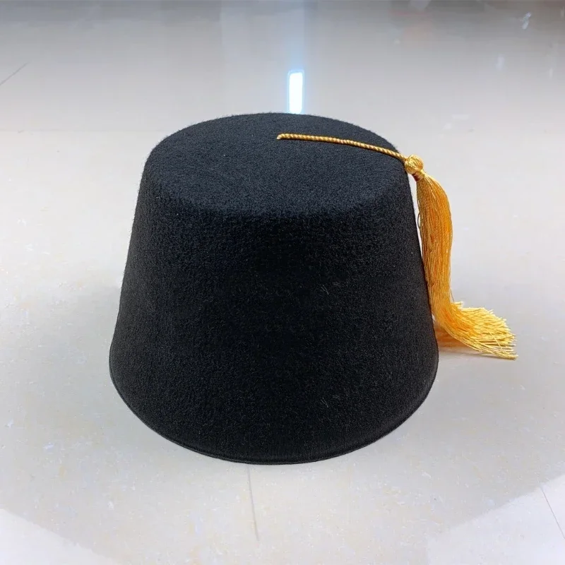 Chapeau Fez rouge, casquette turque pour enfants adultes, casquette ronde respirante, chapeau Ottoman Tarboosh, accessoires
