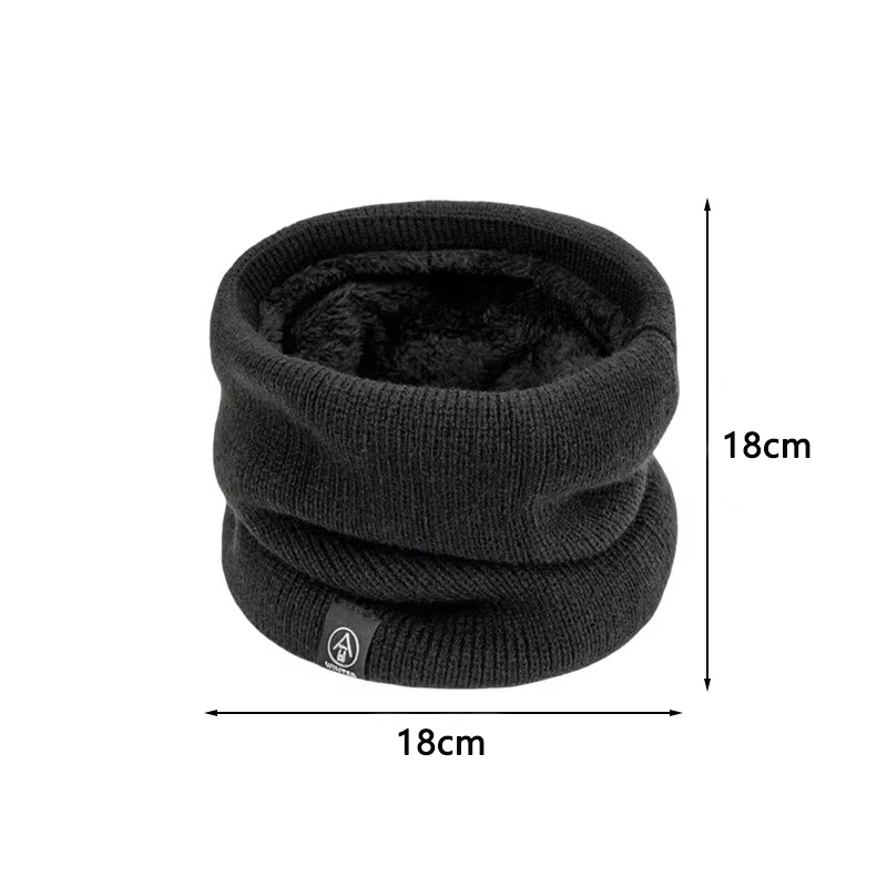 Écharpe tricotée chaude en peluche épaisse, coupe-vent, guêtre de cou d'hiver, résistant au froid, Sport de plein air, ski, course à pied, écharpe tubulaire pour hommes et femmes