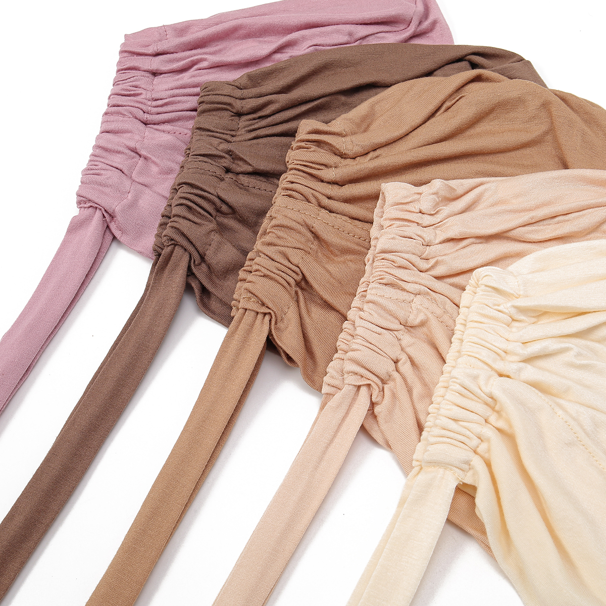 Capuchons intérieurs réglables, couleur unie, élastique, Modal, Hijab, Bonnet musulman, sous-écharpe, accessoires de mode pour femmes