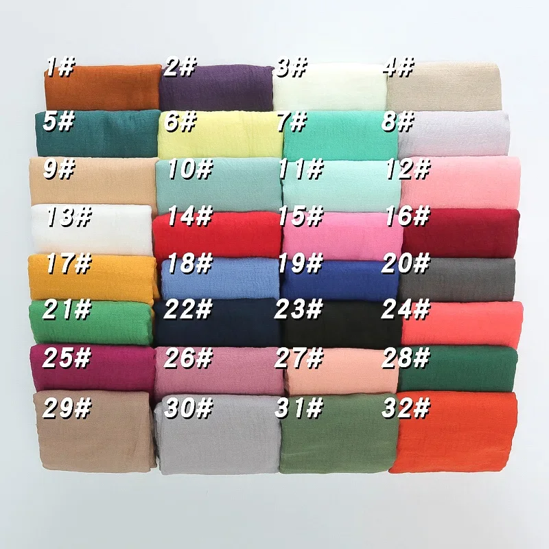 90x180 cm femmes coloré coton et lin écharpe châles enveloppes doux Pashimina femme Hijab concepteur écharpes Bandana bandeau