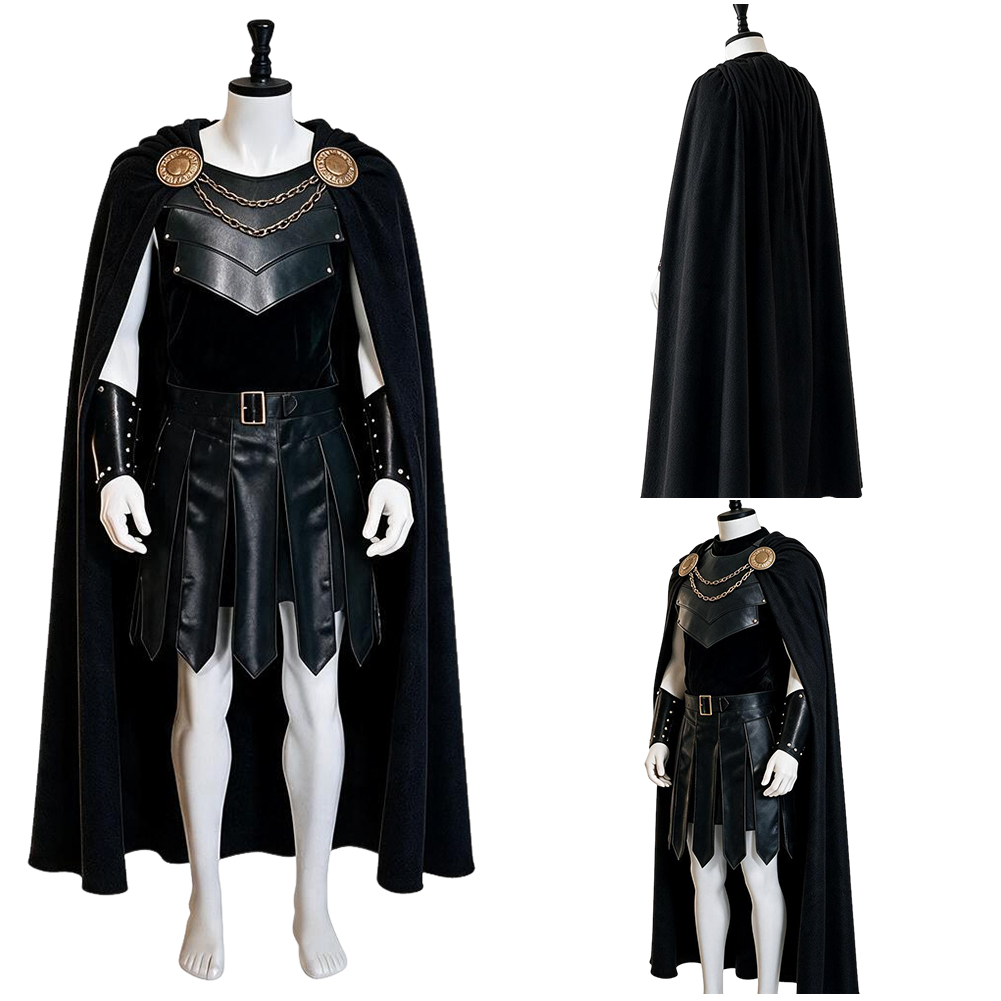 Costume de Cosplay Odyssey pour hommes adultes, uniforme en cuir, cape Agamemnon, tenues fantaisie pour jeux de rôle, costume de carnaval d'halloween