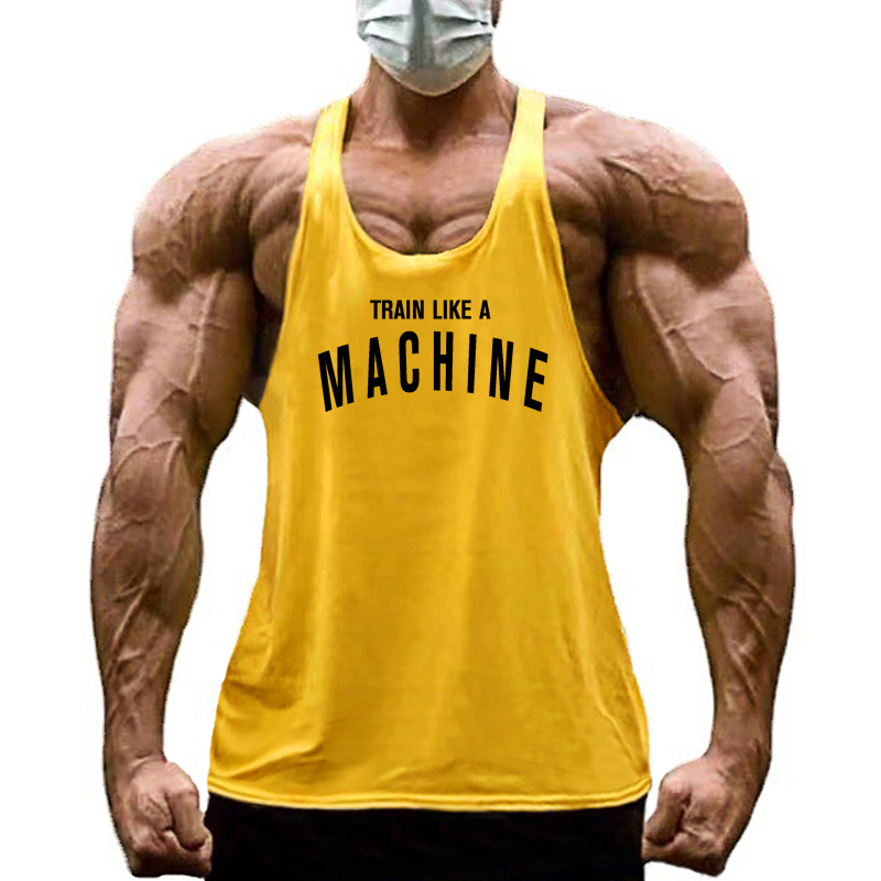Vêtements de gymnastique professionnels pour hommes, entraînement comme une machine, dos en Y, maillots de fitness, coton, musculation, Stringer, précieux, été