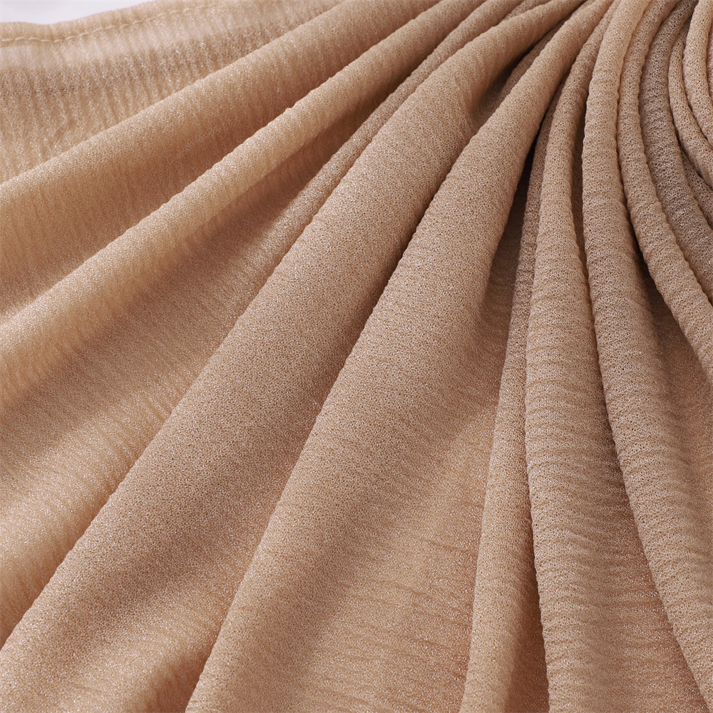 Nouveau froissé femmes musulmanes Hijab écharpe Abaya femmes voile Turbans pour femme rides châles et enveloppes islamiques Ramadan Hijabs écharpe