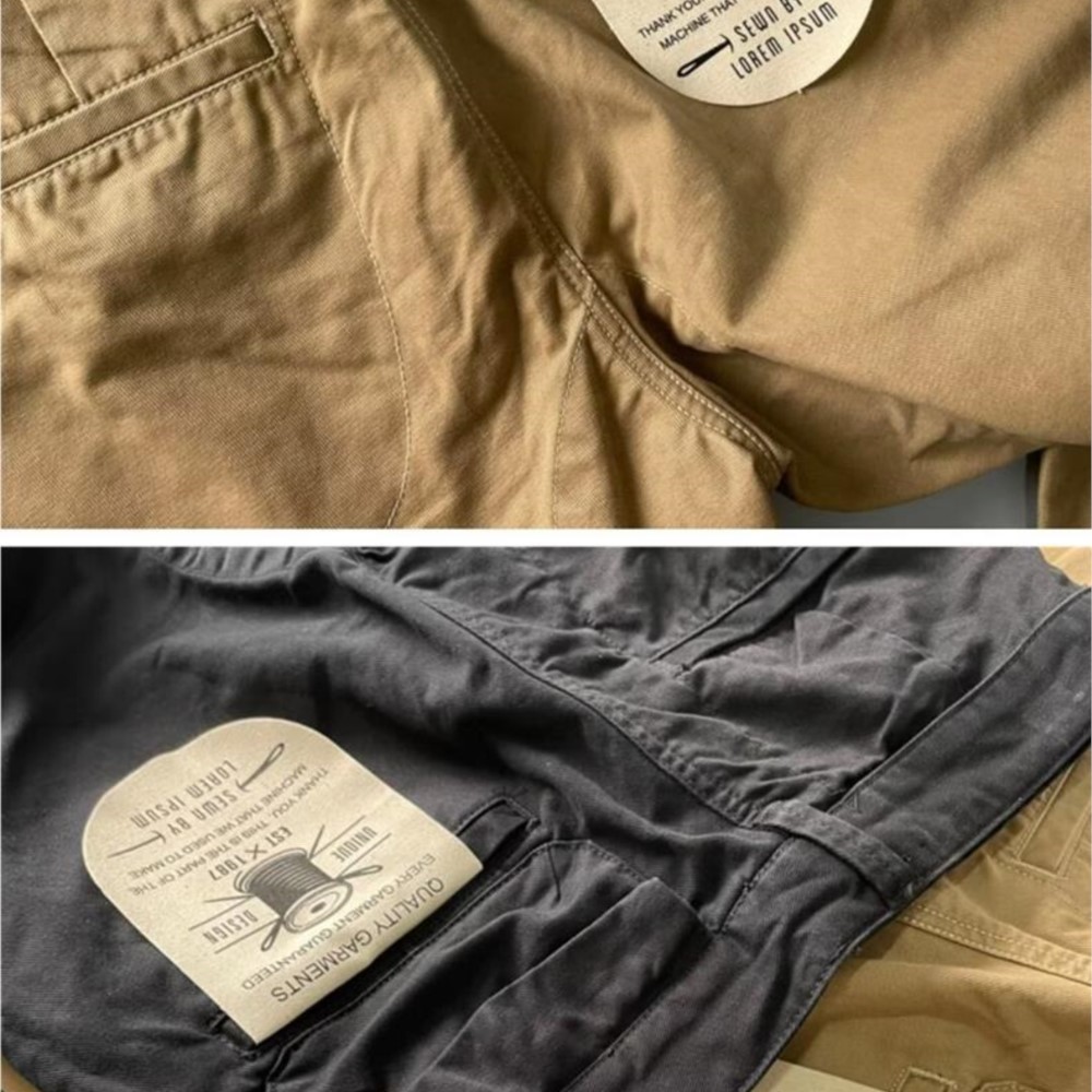Pantalon cargo robuste en pur coton de style américain pour homme, anti-salissure, anti-usure, coupe droite décontractée