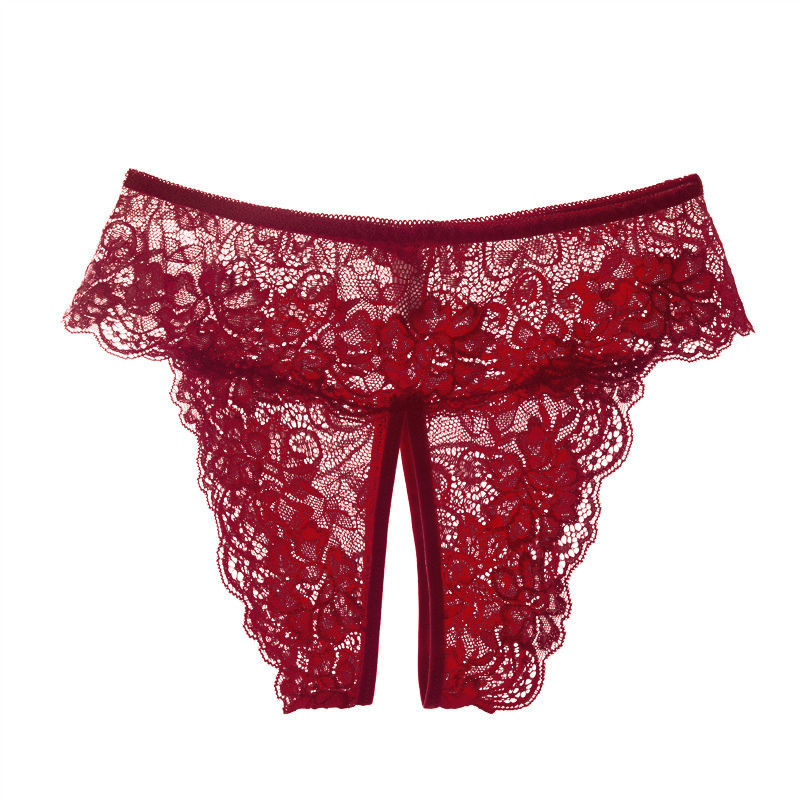 Grande taille Lingerie Sexy culotte sans entrejambe femmes érotique ouvert entrejambe sous-vêtements évider vêtements exotiques dames Transparent G-string