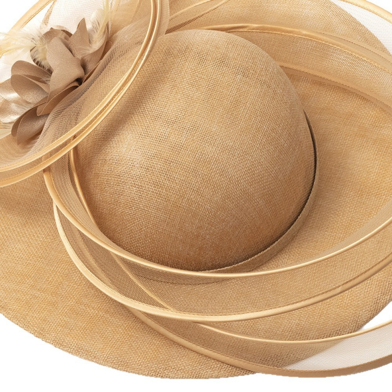 Chapeau de soleil à large bord pour femme, en maille, forme concave, protection des yeux, fascinateur, chapeau d'église