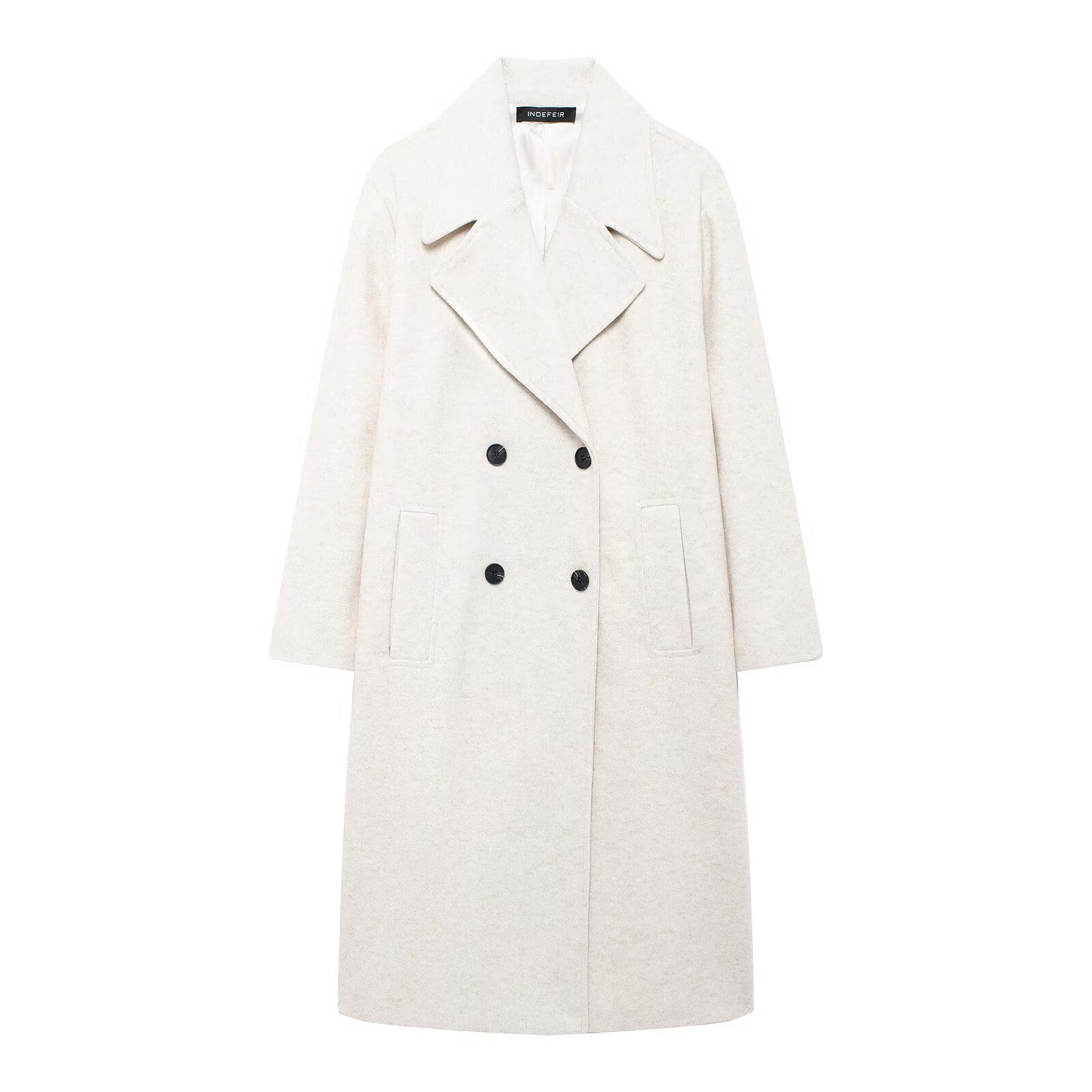 Manteau décontracté et confortable pour femme, en tissu polyester doux, élégant, amincissant, polyvalent, à manches longues et boutonnage.