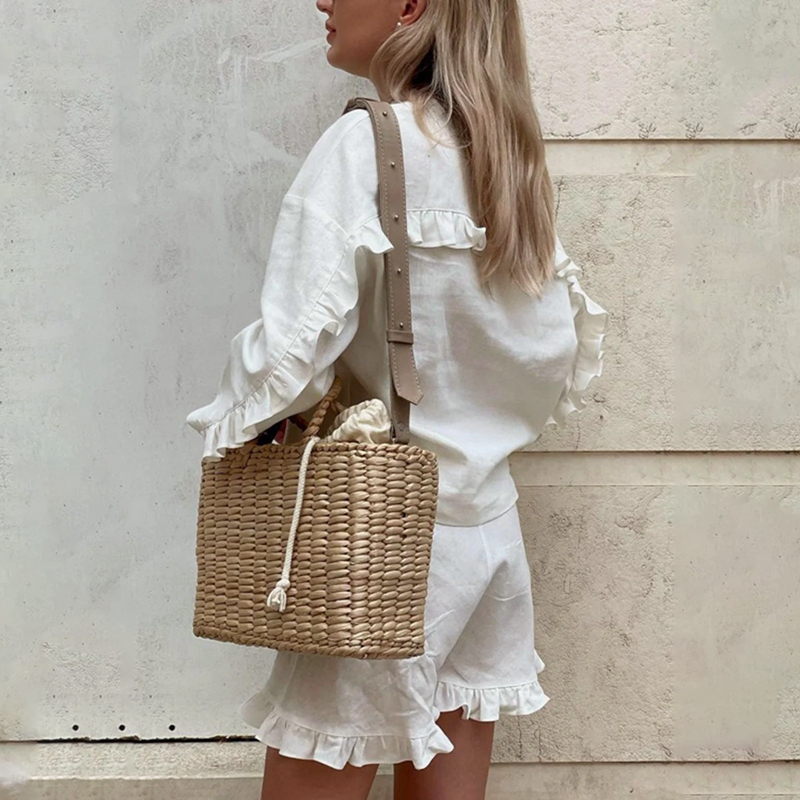 Tenue de salon vintage pour femme, chemise boutonnée à col en V, chemisier à manches longues, taille élastique en Y, short à volants, ensemble décontracté 2 pièces, automne
