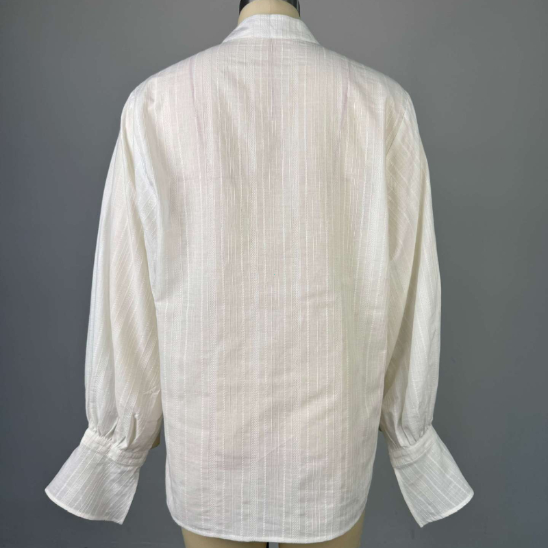 Mode chemises blanches femmes à manches longues surdimensionné Blouse 2025 nouveau printemps été Tops basiques coton Chic chemise pour les femmes