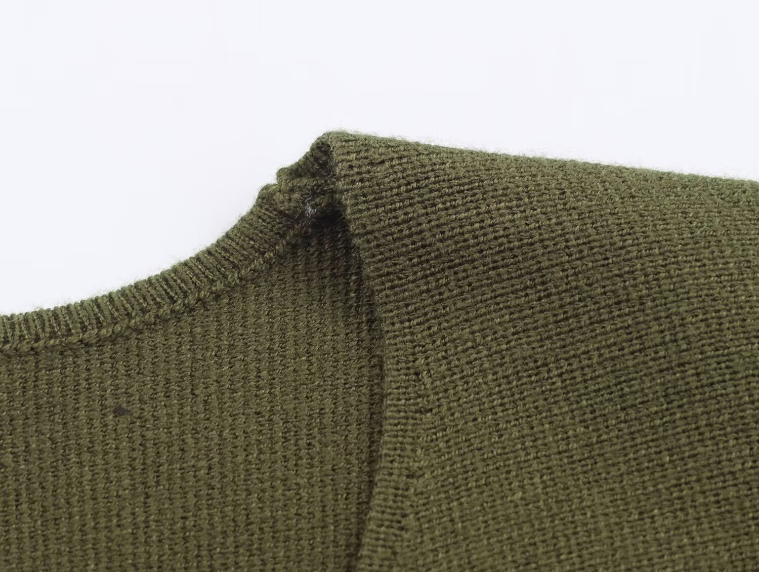 Manteau tricoté à manches longues et col en v pour femme, vêtement européen et américain, Style Simple et décontracté, avec ceinture, nouvelle collection hiver 2025