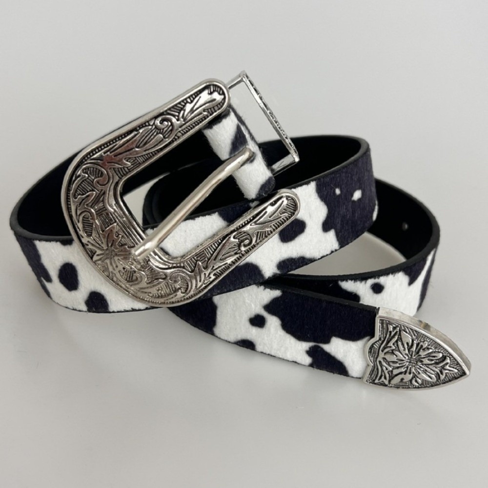 Ceinture large pour femme, style vintage, en cuir PU, ceinture de cow-boy occidentale, ceinture décontractée rétro