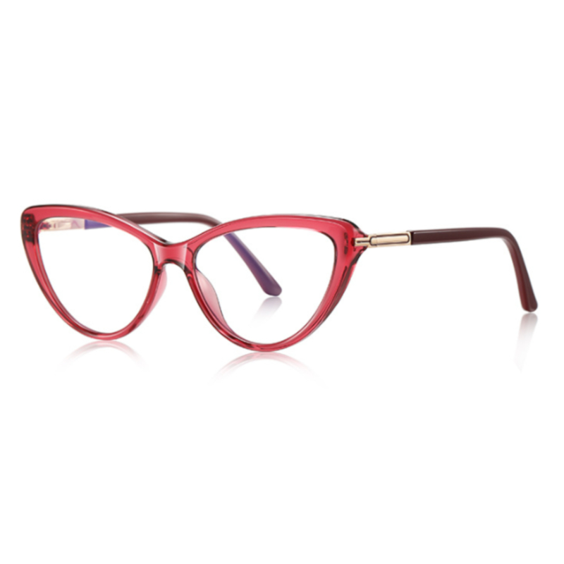 Monture de lunettes pour femmes, lunettes œil de chat, Anti-lumière bleue, lunettes de lecture, lunettes de Prescription personnalisables 307959