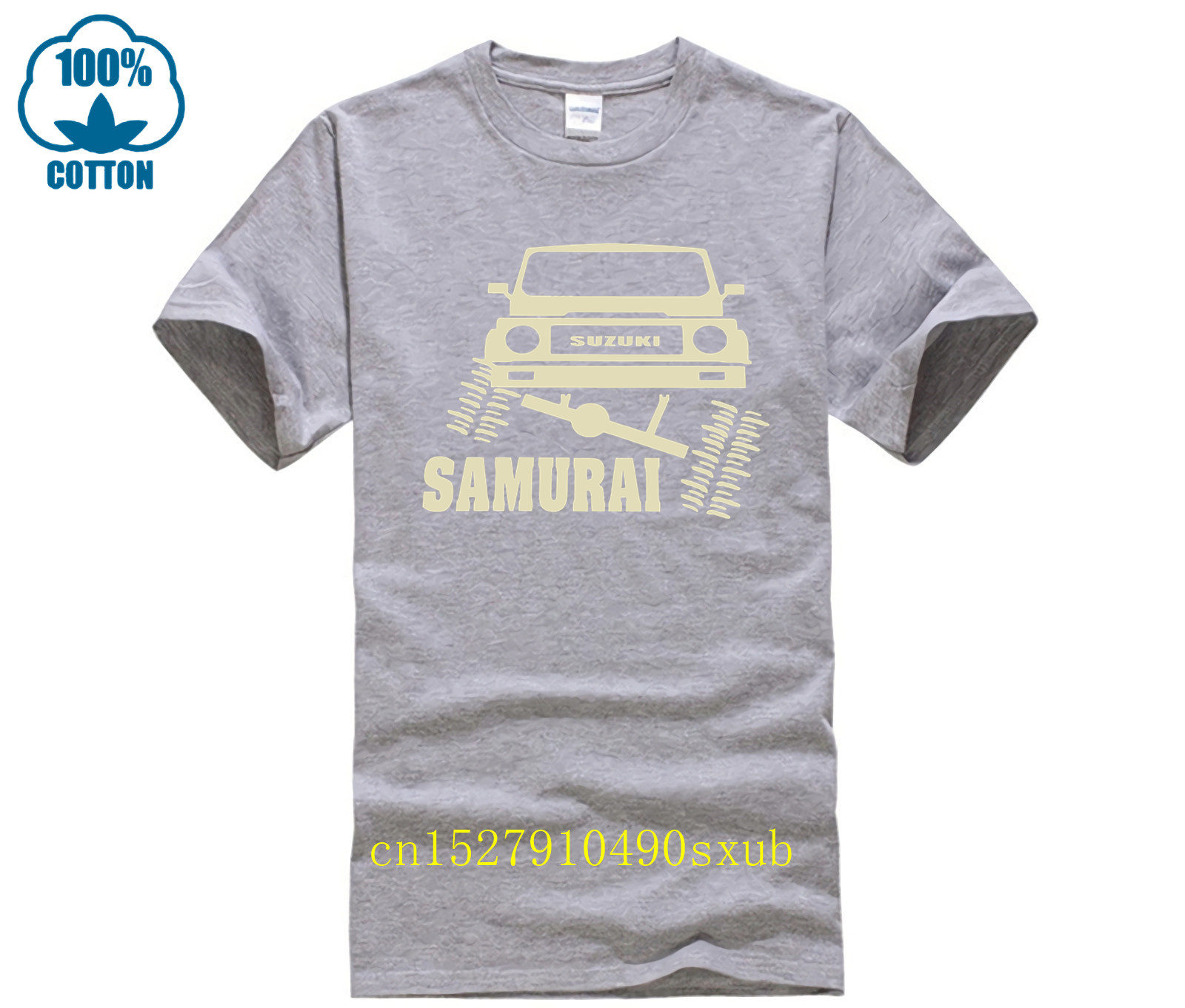 T-shirt en coton doux pour hommes et femmes, t-shirts graphiques à la mode, fan de samouraï hors route, t-shirt drôle, nouveauté